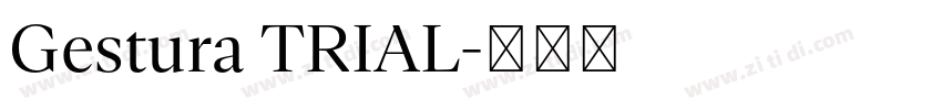 Gestura TRIAL字体转换 Gestura TRIAL字体转换